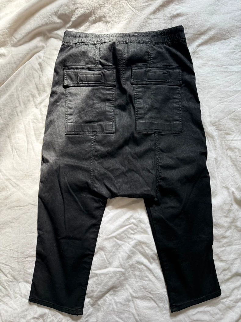 Rick Owens Rick Owens size m Classic hanging crotch pants with wax te Size US 30 / EU 46 - 2 Thumbnail