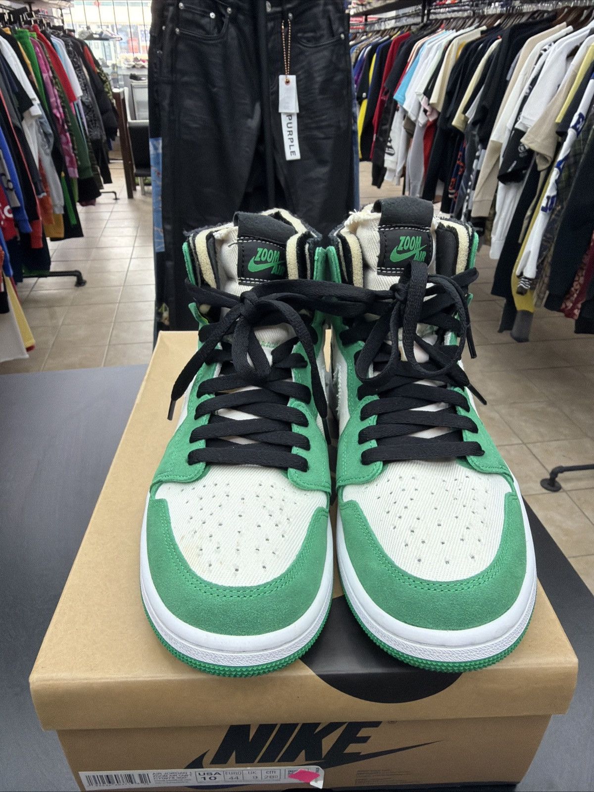 Jordan Brand Air Jordan 1 Zoom Air CMFT Black White Men's Size 10 Size US 10 / EU 43 - 6 Thumbnail