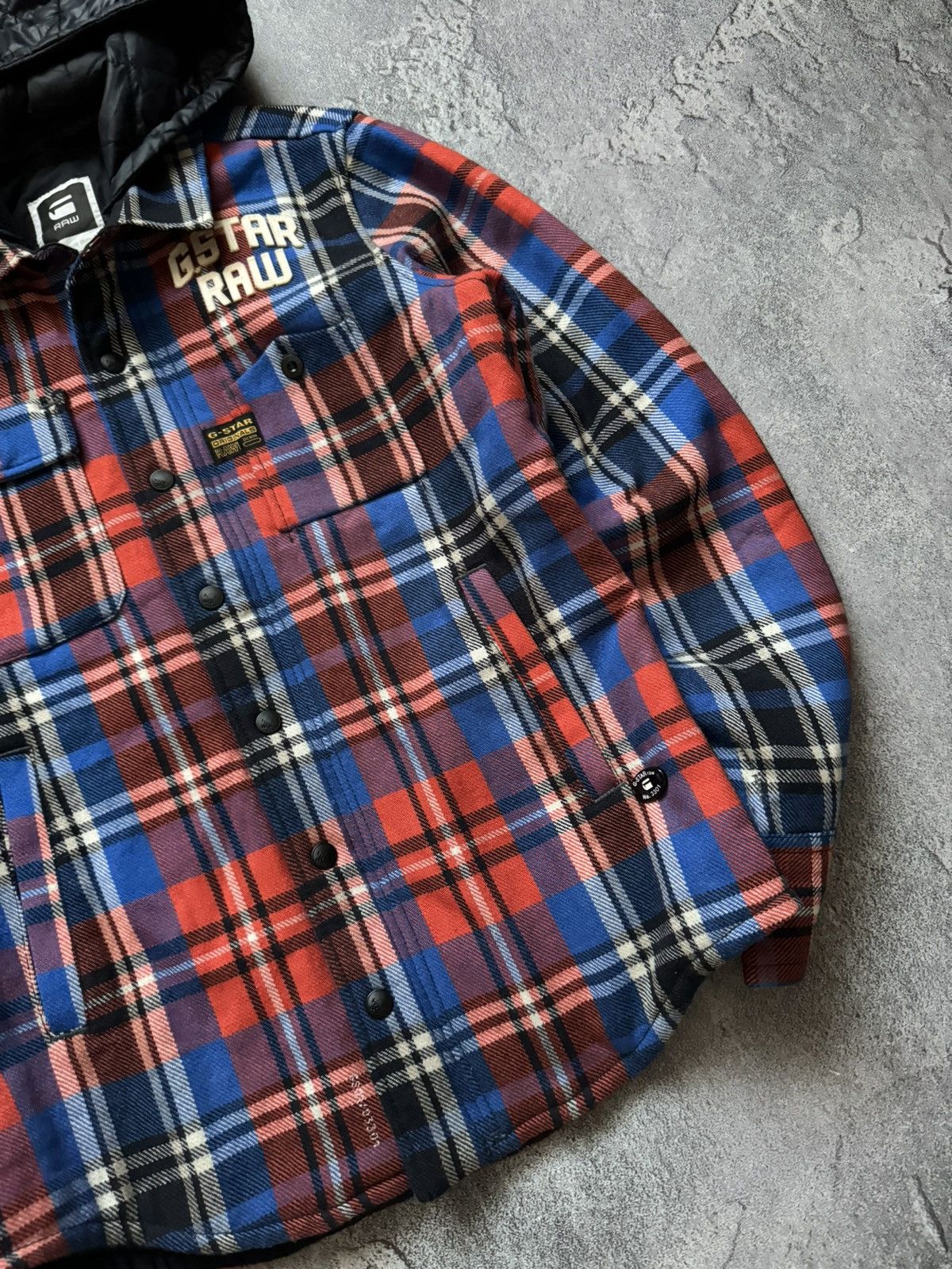 G-Star G star raw M forest hdd quiltd overshirt jacket shirt L/S Size US M / EU 48-50 / 2 - 3 Thumbnail