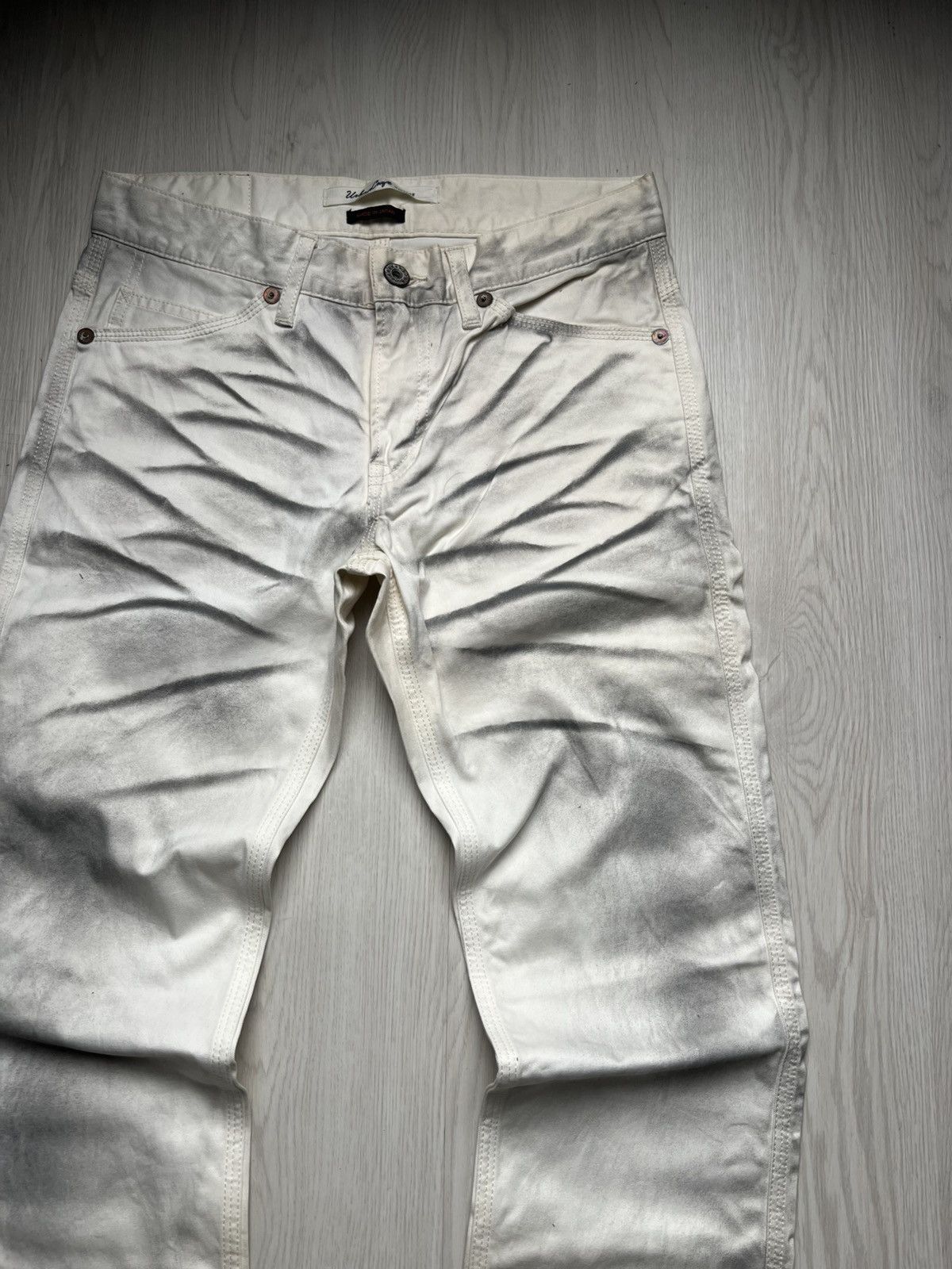 If Six Was Nine Urban Craft Japan Whiskered Mudwash Flared Jeans Size US 30 / EU 46 - 3 Thumbnail