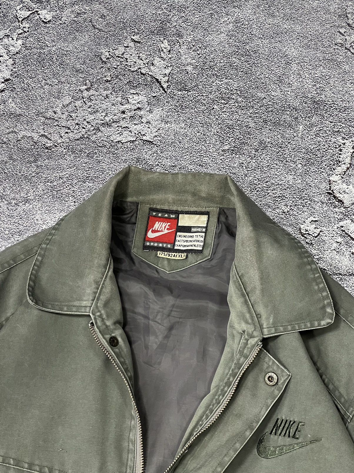 Nike × Vintage Vintage rare bomber faded jacket Nike Size US M / EU 48-50 / 2 - 11 Thumbnail