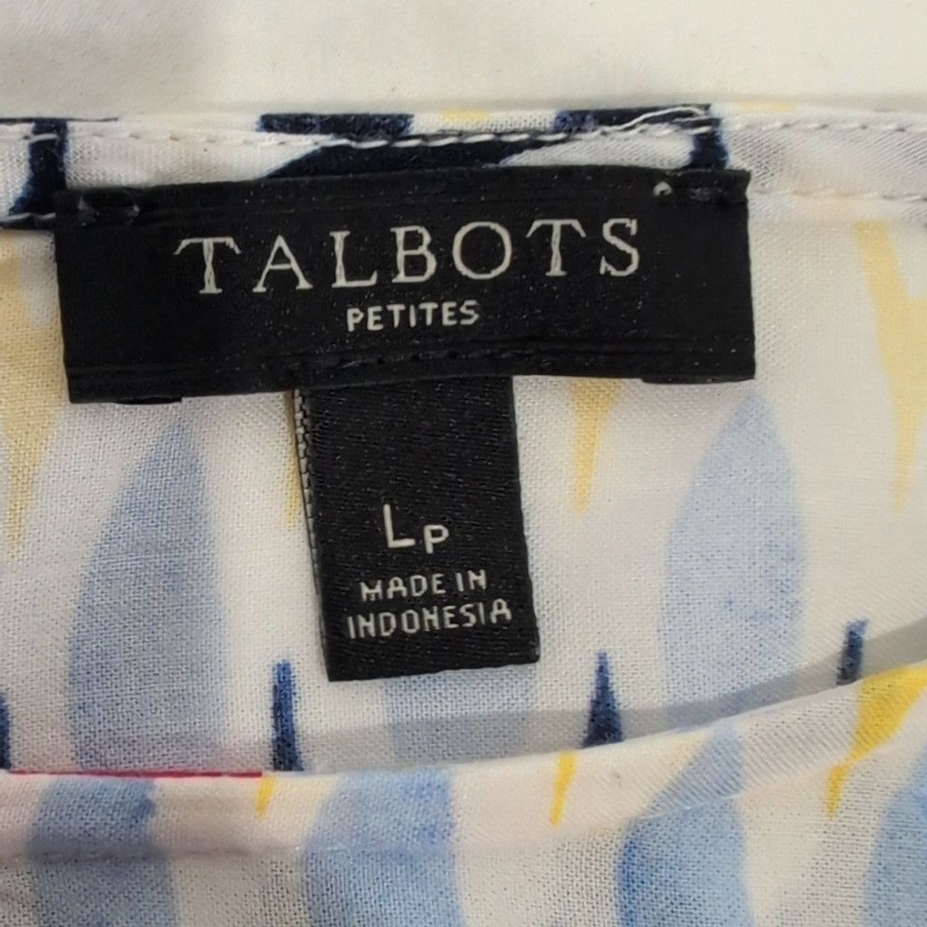Talbots Talbots Colorful Geometric Women's Top size L Size L / US 10 / IT 46 - 4 Thumbnail