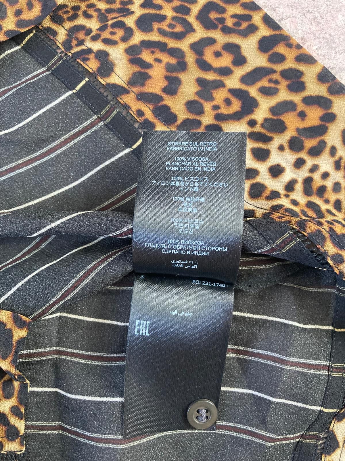 Dries Van Noten Dries Van Noten Striped Leopard Shirt Size 50 Size US M / EU 48-50 / 2 - 10 Thumbnail