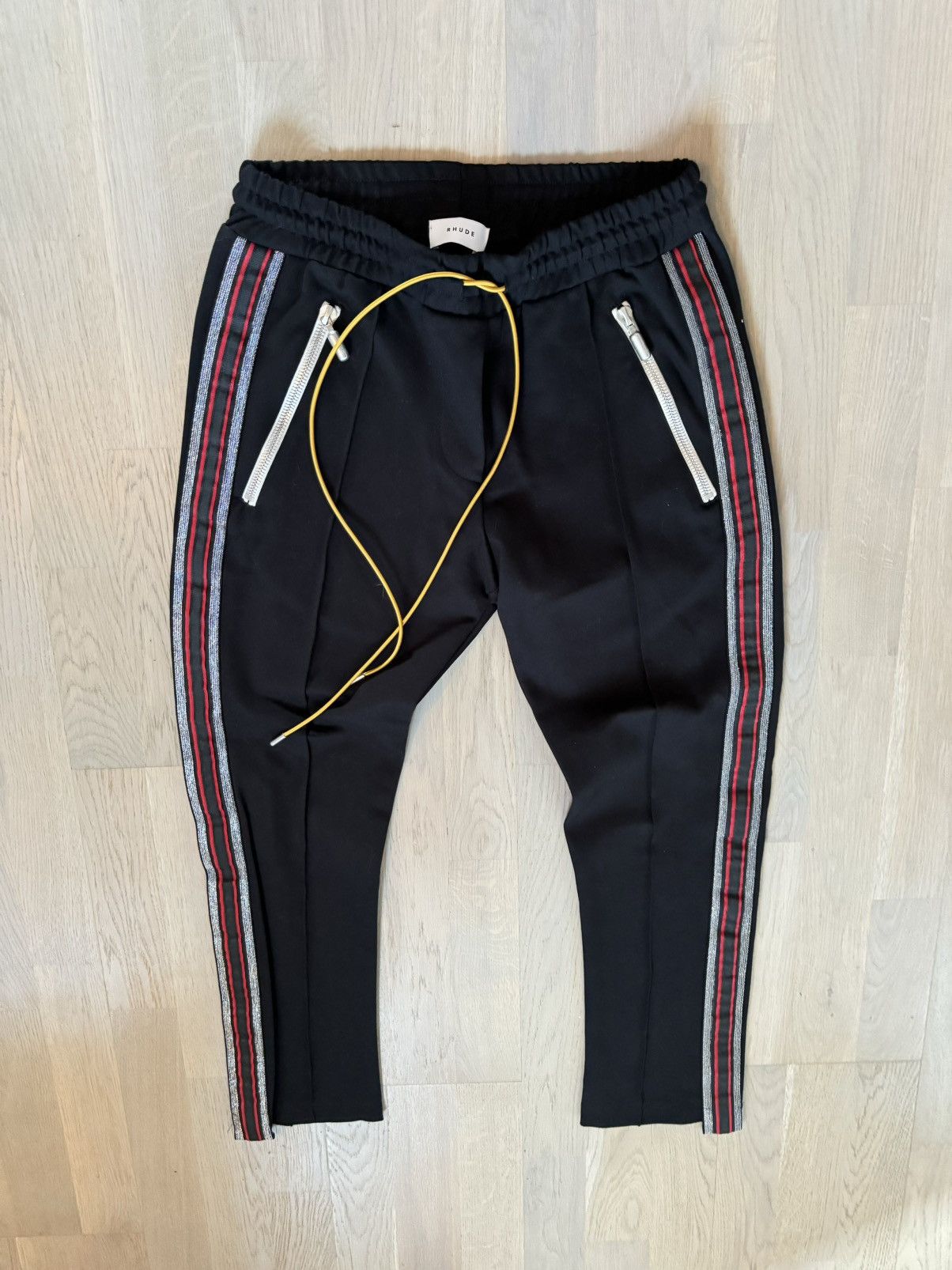image of Rhude Trousers Sizes In Photos Shown By Tape Measure in Bad Ass, Men's (Size 28)