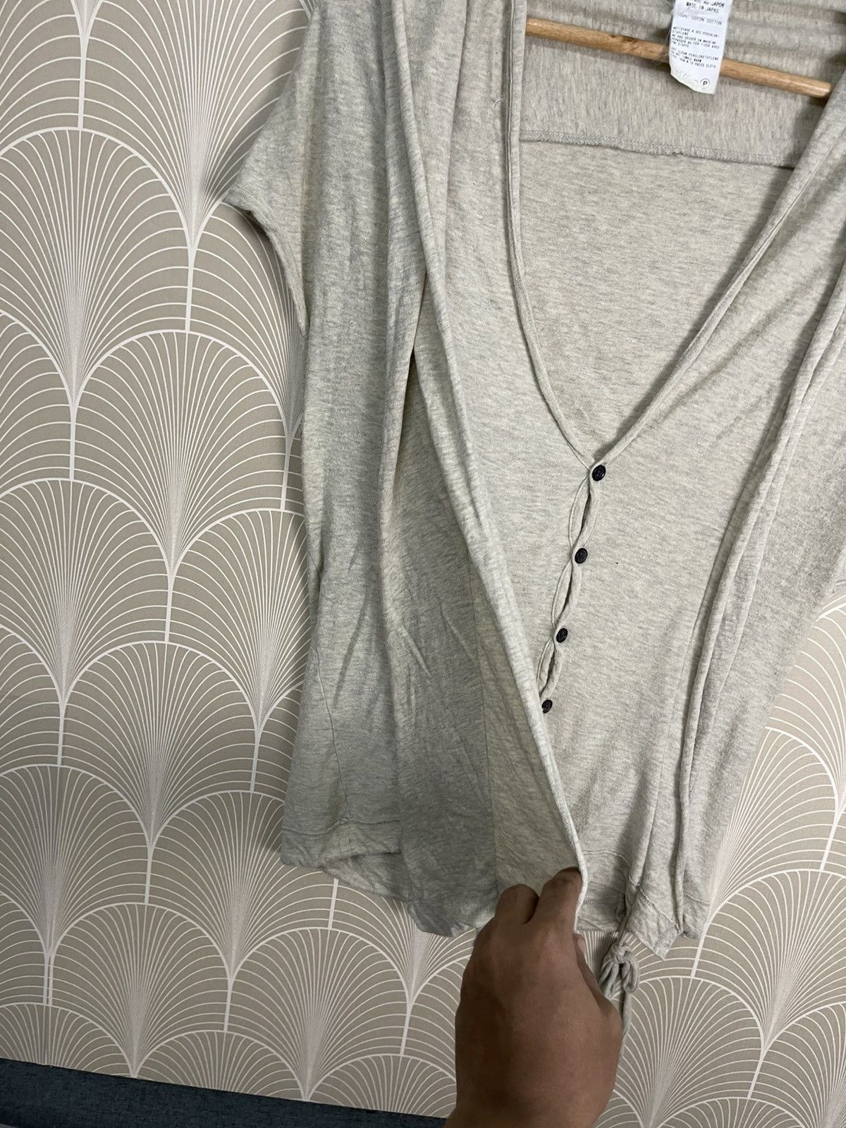 Yohji Yamamoto SS2021 YOHJI YAMAMOTO COTTON BUTTON CARDIGAN SLEEVELESS Size M / US 6-8 / IT 42-44 - 6 Thumbnail