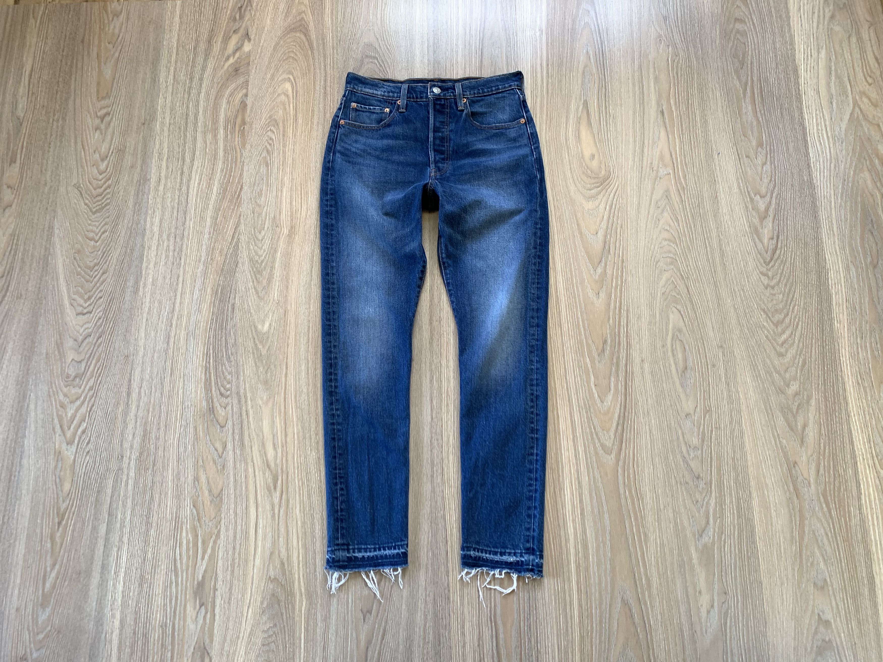 Levi's Womens Levi’s 501 Blue Wash Denim Jeans Size 27" / US 4 / IT 40 - 1 Thumbnail