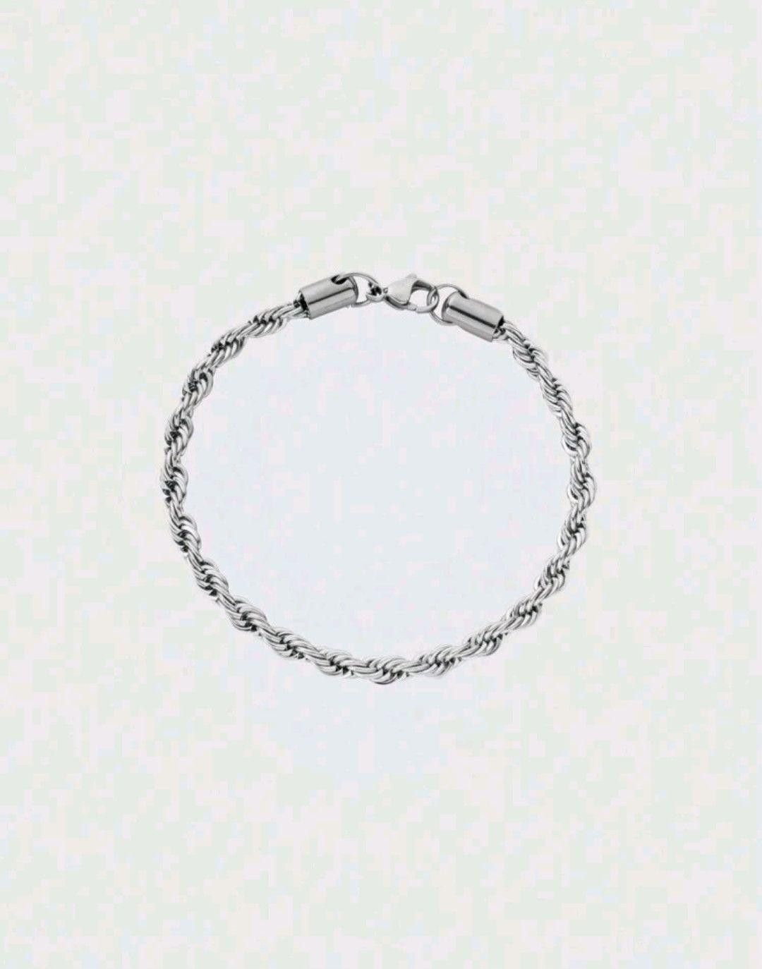 Jewelry Twisted Rope Steel Bracelet Size ONE SIZE - 3 Thumbnail