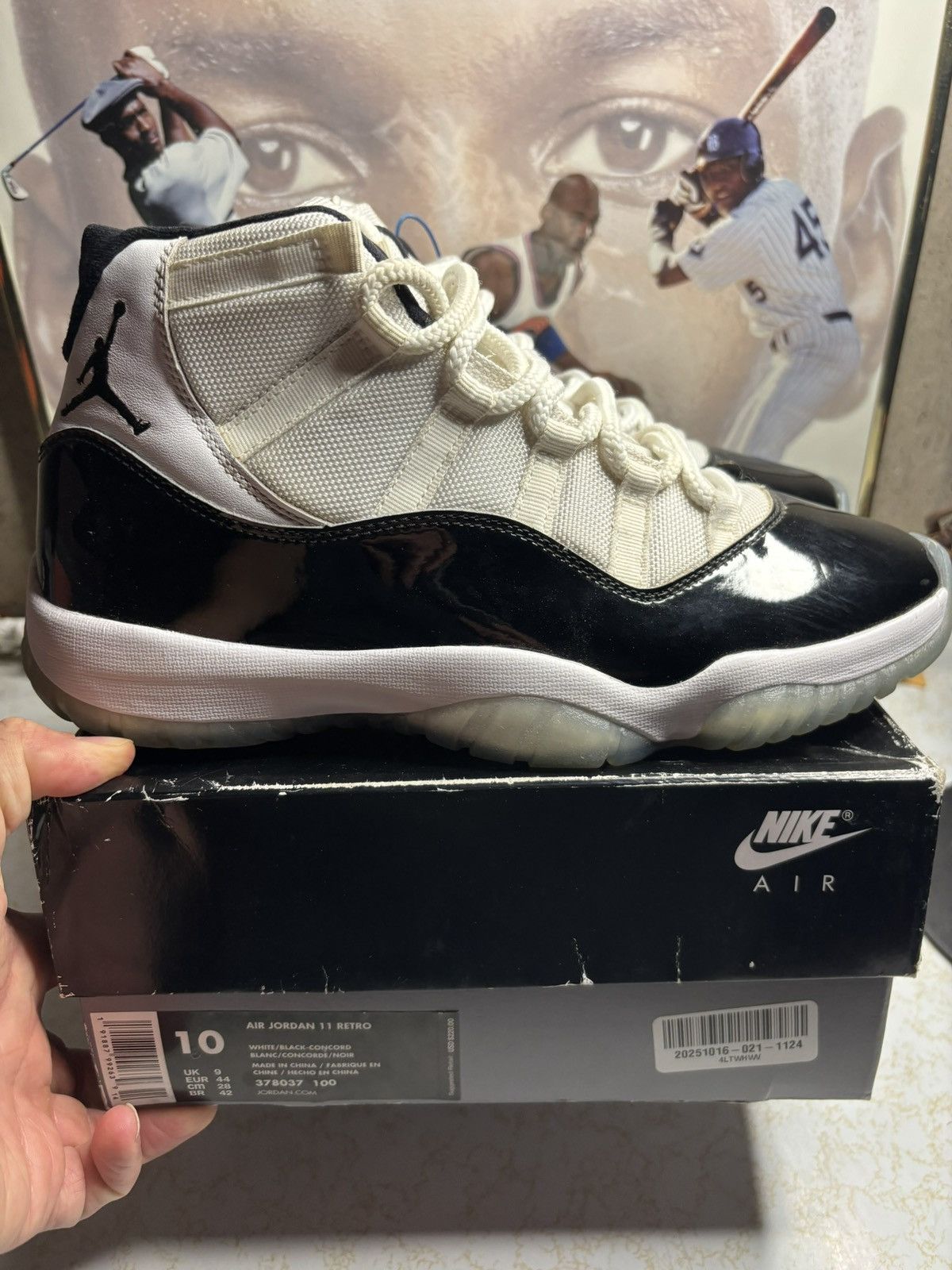Jordan Brand Air Jordan 11 Retro 2018 Concord 2018 Size US 10 / EU 43 - 1 Thumbnail