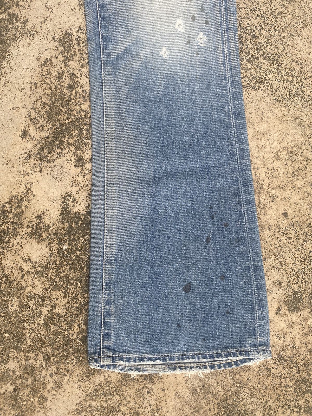 If Six Was Nine × Japanese Brand × Vanquish Flare Jeans Vanquish Faded Distressed Size US 33 - 5 Thumbnail