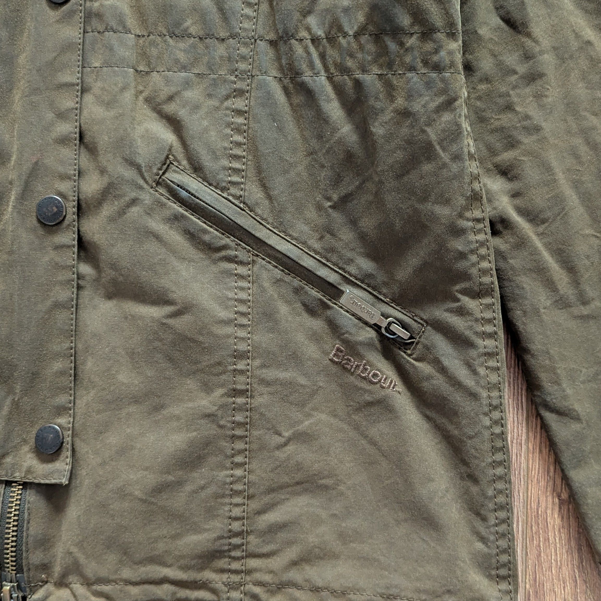 Barbour Barbour Winter Force Parka Wax Hooded Jacket Size Girls XL Size XL / US 12-14 / IT 48-50 - 6 Thumbnail