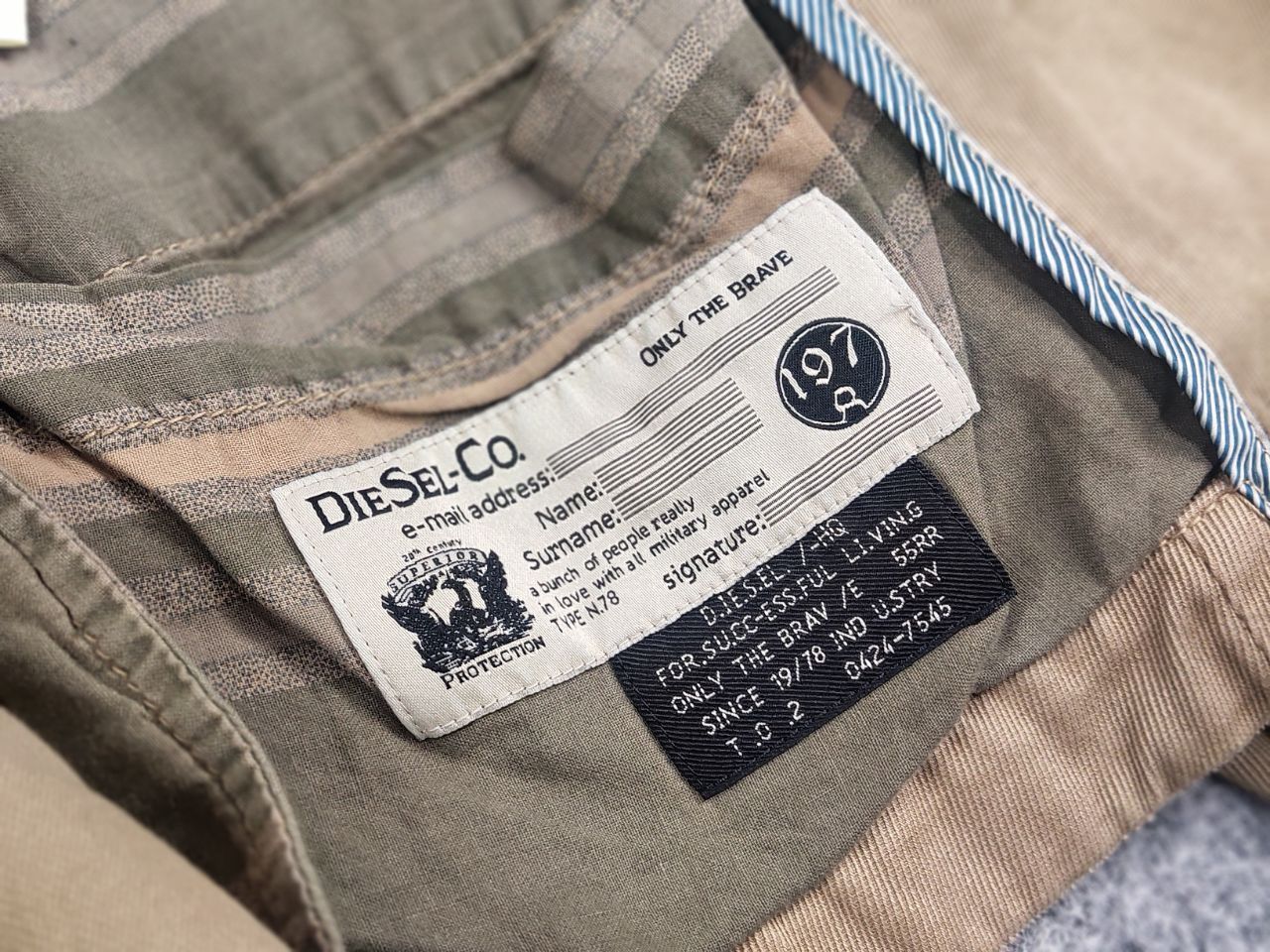 Diesel Vintage 90's Diesel Military Apparel Canvas Blazer Jacket Size US M / EU 48-50 / 2 - 16 Thumbnail
