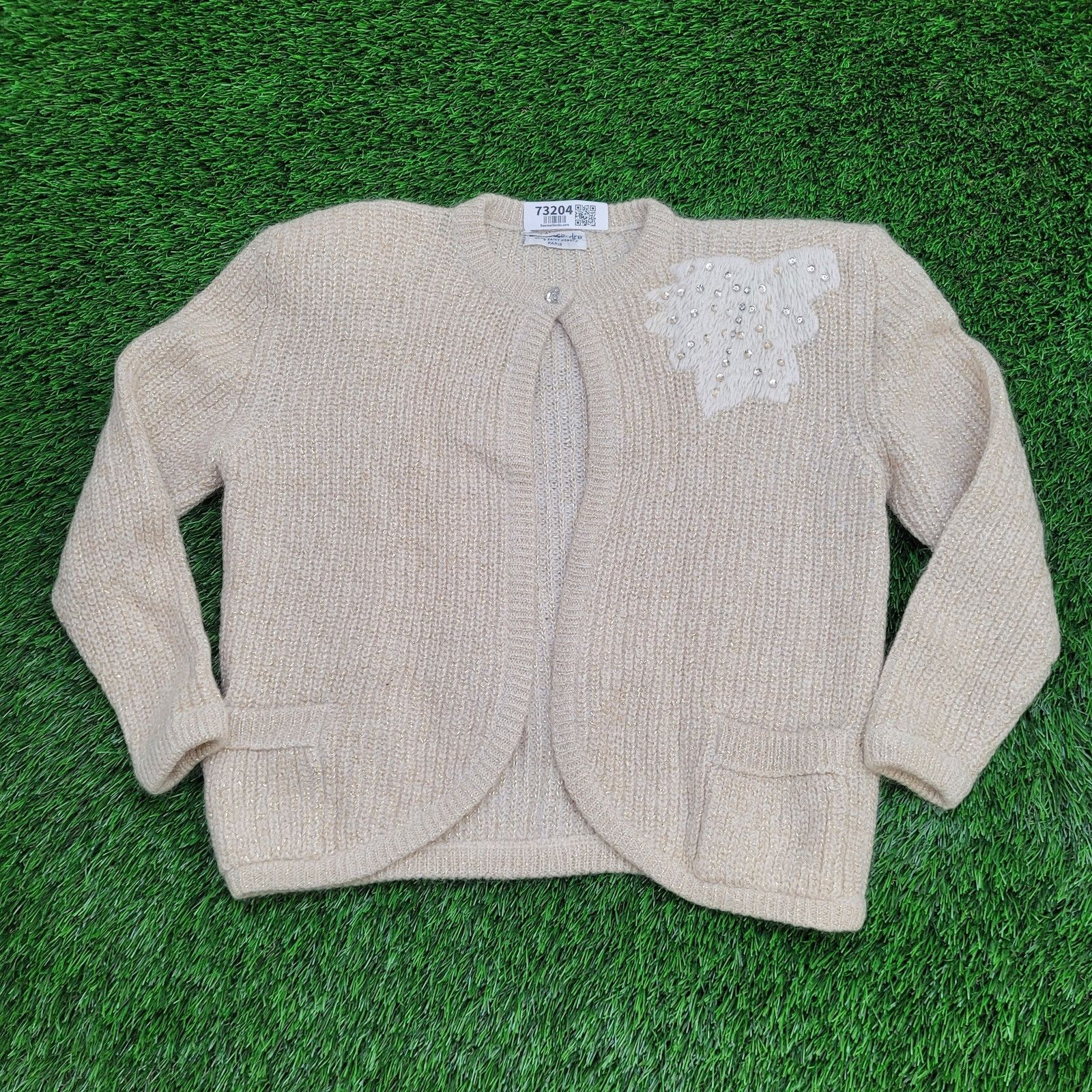 Vintage VTG 80s Cassandre Paris Cardigan Womens Large 22x21 Italy Size L / US 10 / IT 46 - 1 Thumbnail