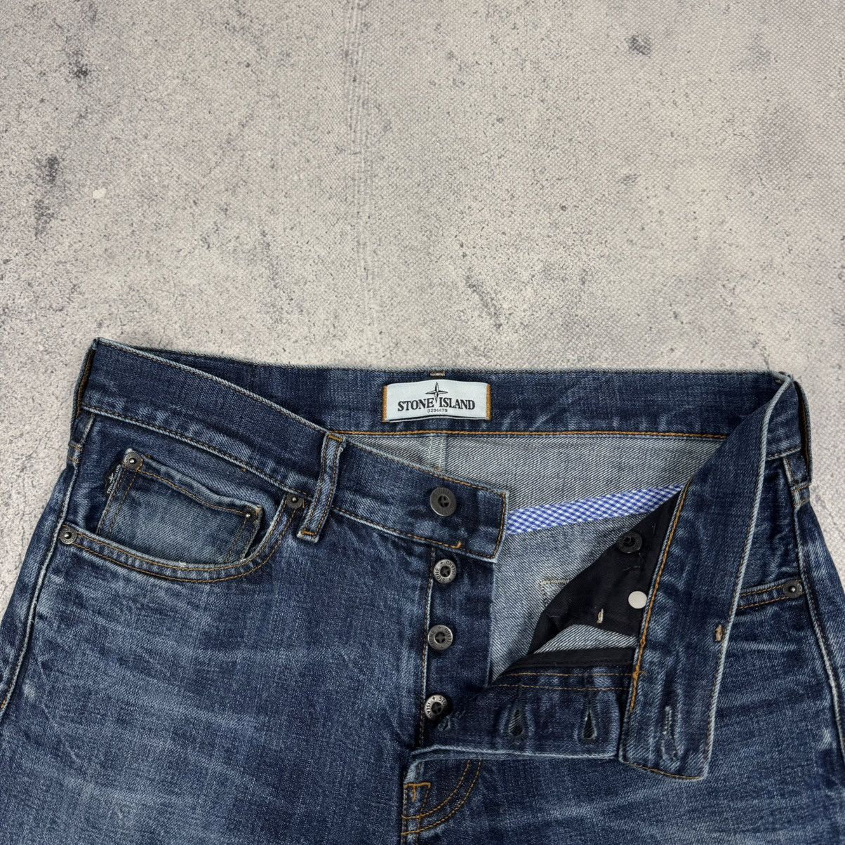 Stone Island × Vintage Stone Island Slim Fit Denim Jeans 30x34 Size US 30 / EU 46 - 14 Thumbnail