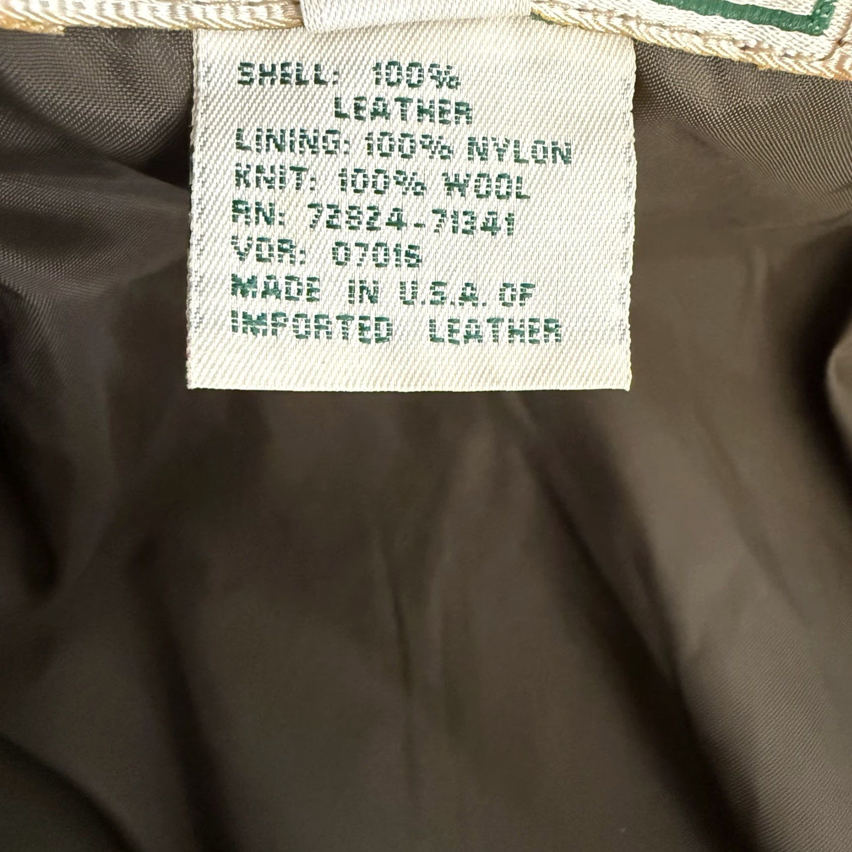 Vintage VINTAGE LL Bean Goatskin Leather Bomber A-2 Flight Jacket Mens 40 Tall Brown Zip Pockets Wool Ribbed Knit 100% Leather USA Made 90s Size US XXS / EU 40 - 6 Thumbnail