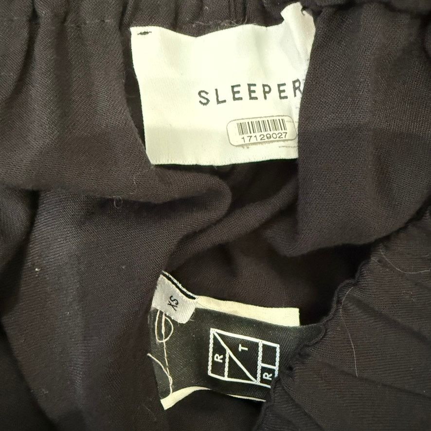 Sleeper Sleeper Party Pajama Pant With Feathers in Black, Size XS Size 25" / US 0 / IT 36 - 6 Thumbnail