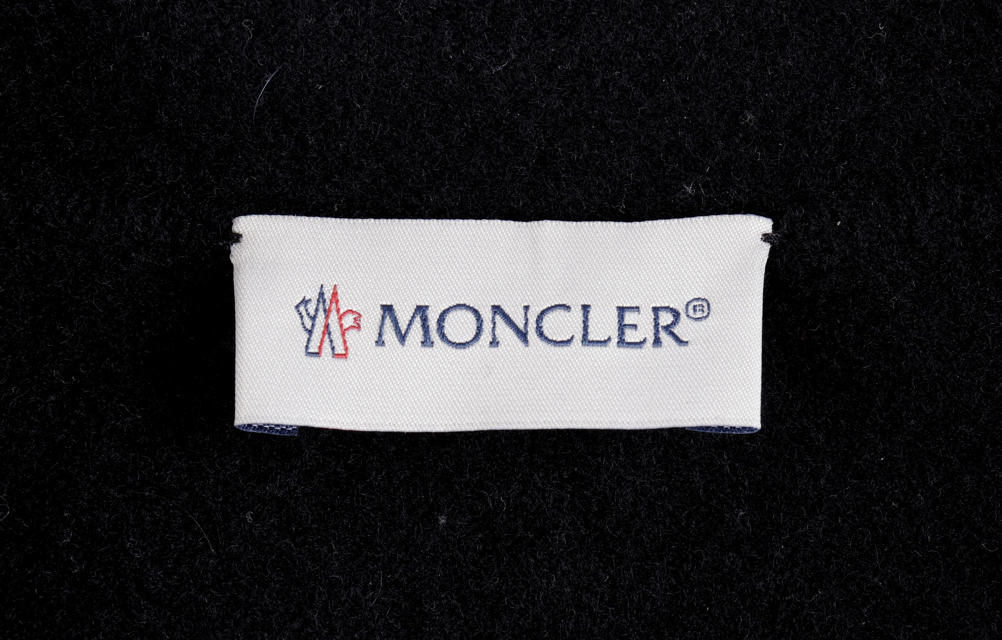 Moncler Moncler Big Logo Wool Black Hooded Zip Up Cardigan Size US S / EU 44-46 / 1 - 15 Thumbnail
