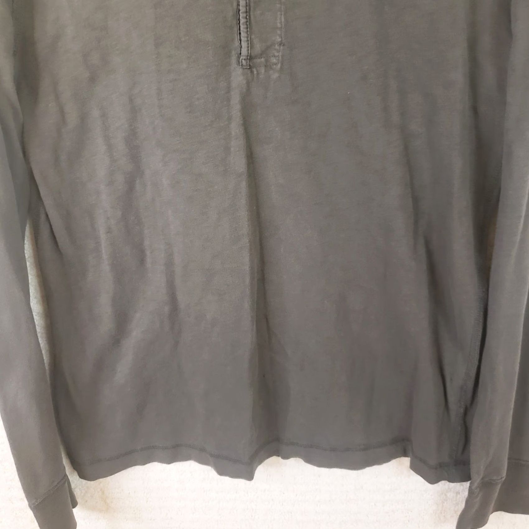 J.Crew J.CREW Henley Shirt Mens L Dark Gray Cotton Long Sleeve Preppy Casual Shirt Size US L / EU 52-54 / 3 - 3 Thumbnail