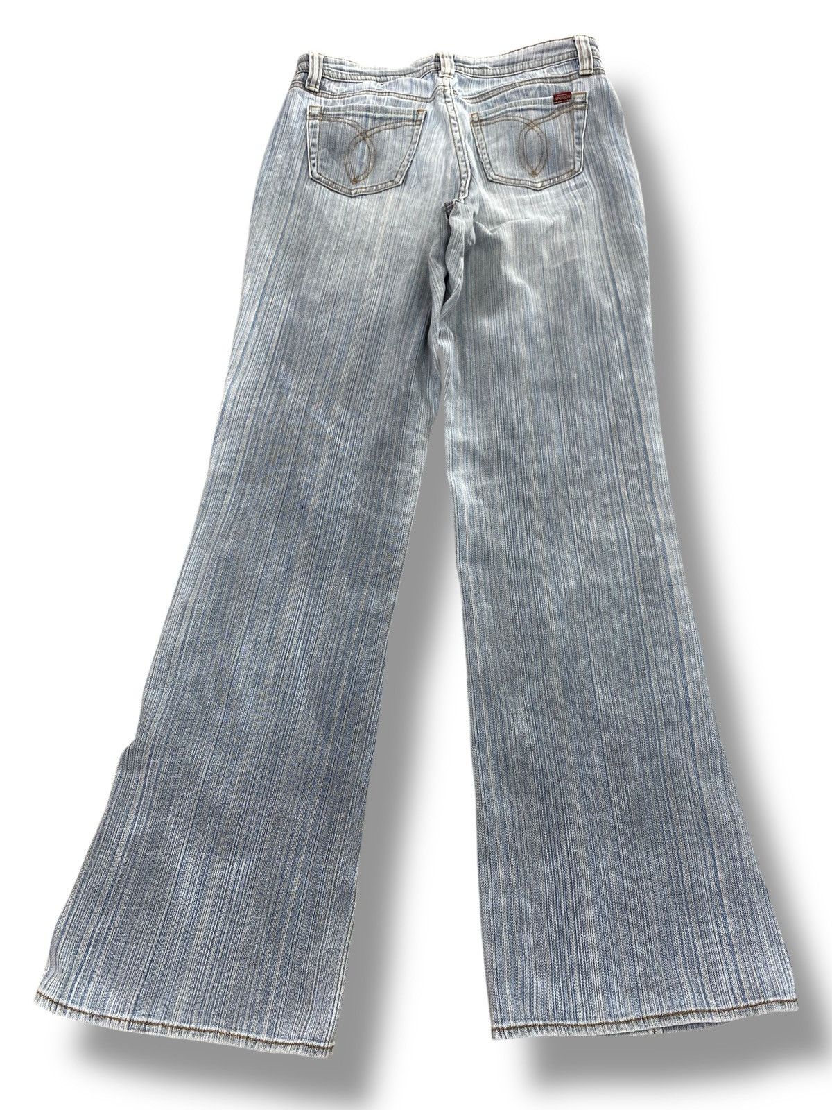 Japanese Brand Japanese Brand Blue Wash Arrow Line Style Flare Jeans Size US 28 / EU 44 - 3 Thumbnail