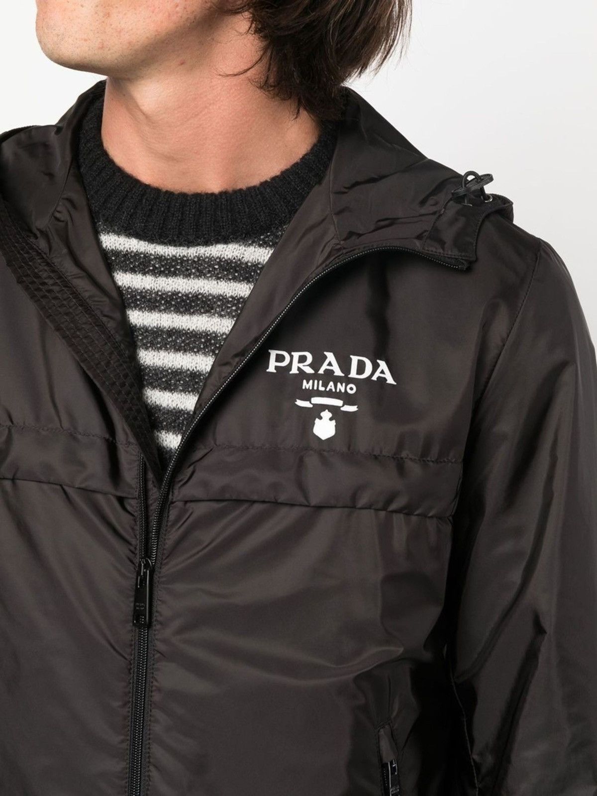 Burberry × Designer × Prada PRADA - Nylon embroidered Jacket Size US S / EU 44-46 / 1 - 14 Thumbnail