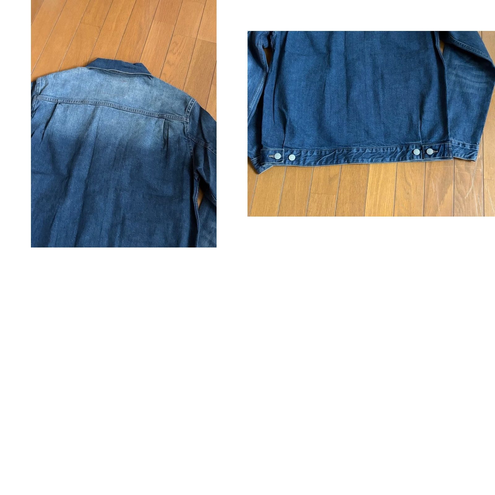 Ralph Lauren VINTAGE RRL Ralph Lauren Denim Jacket Men L Blue 2nd O221 67cm 100% Cotton Jacket Style Size US L / EU 52-54 / 3 - 8 Thumbnail