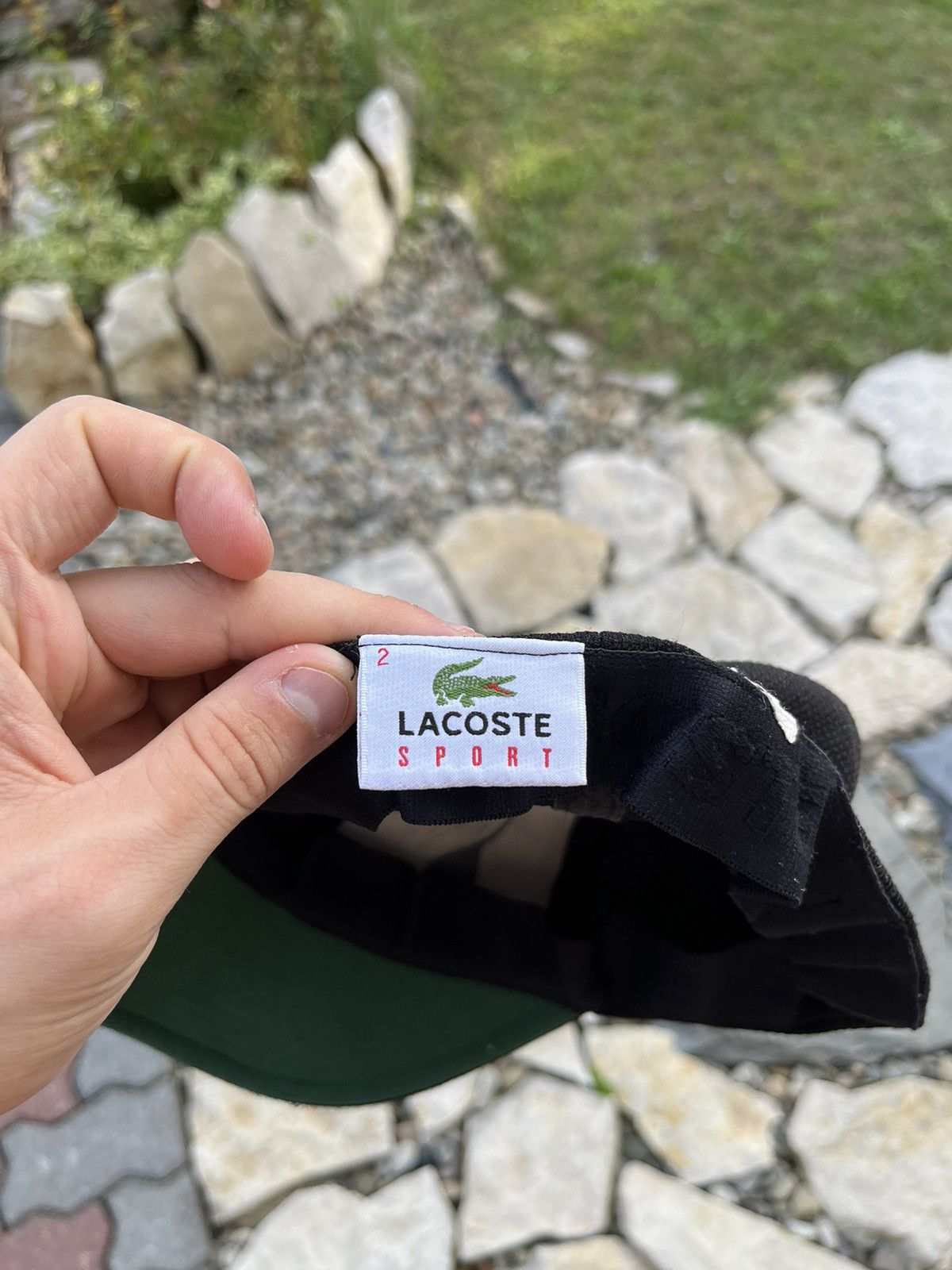 Lacoste × Vintage Lacoste vintage 90s flex fit band basic cap hat logo Size 32 - 9 Thumbnail