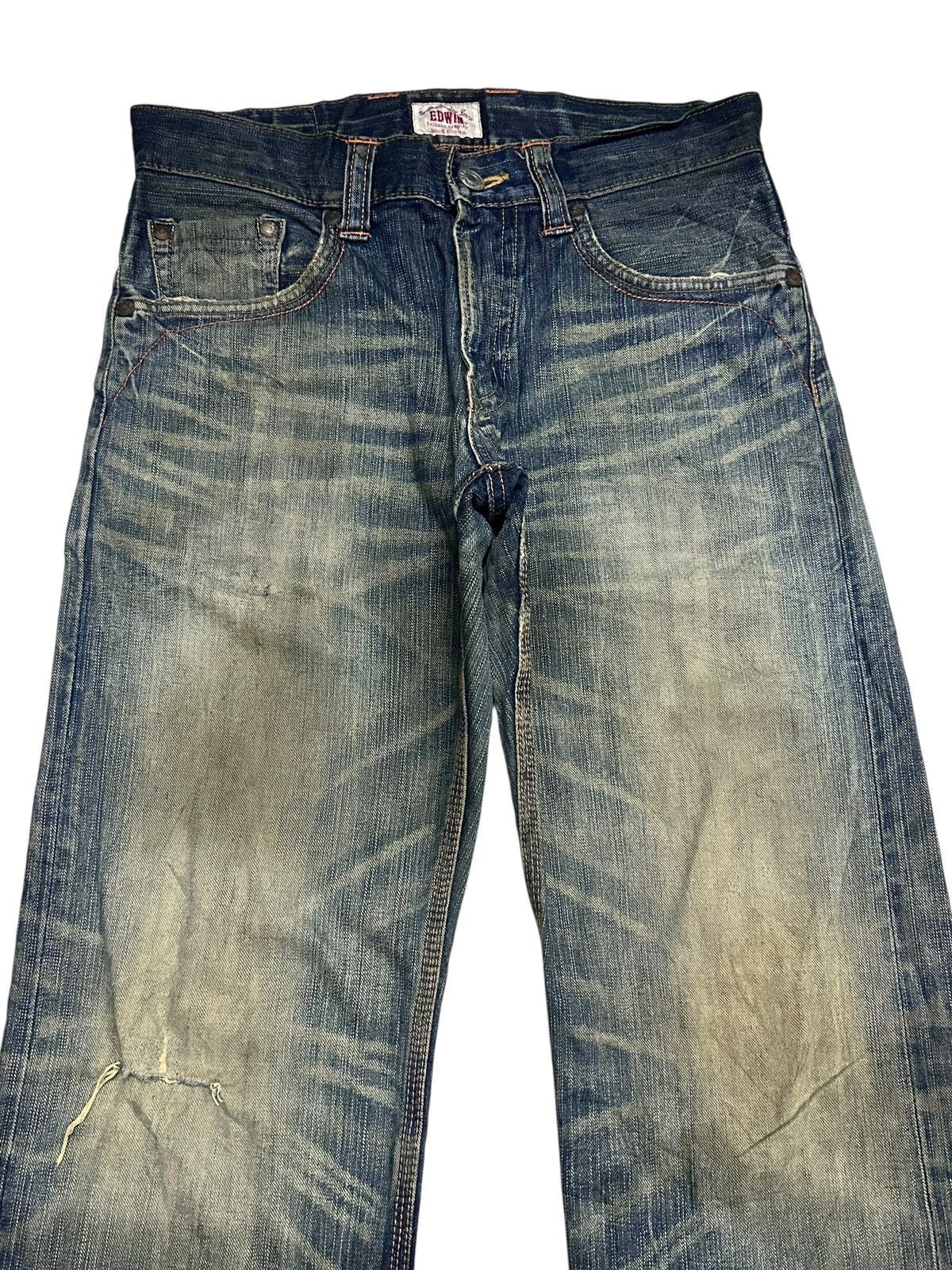 Japanese Brand Edwin XV Exclusive Vintage Baggy Style Jeans With MudWash Size US 32 / EU 48 - 3 Thumbnail