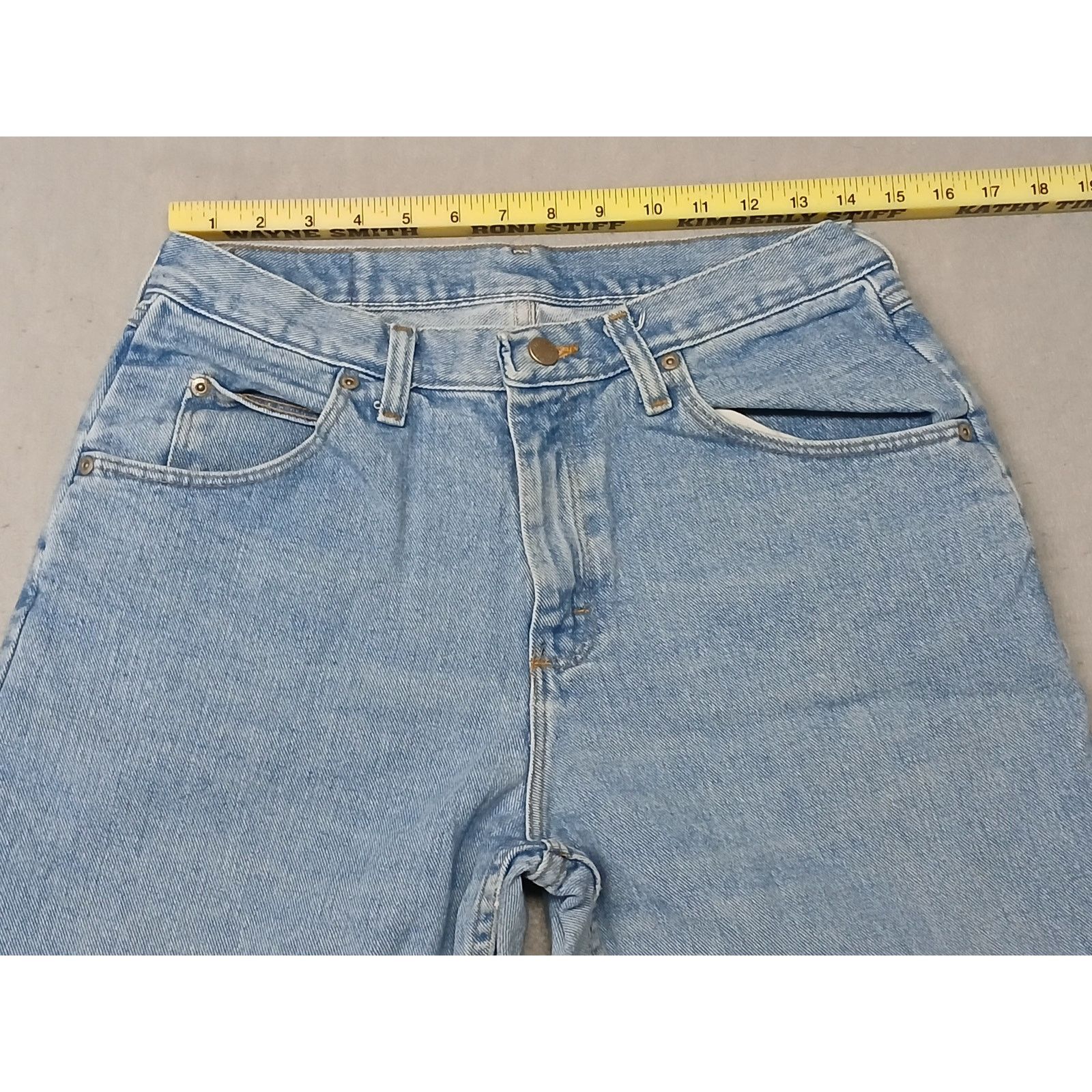 Wrangler Wrangler (32x30) Men's Straight Leg Blue Denim Jeans Size US 32 / EU 48 - 3 Thumbnail