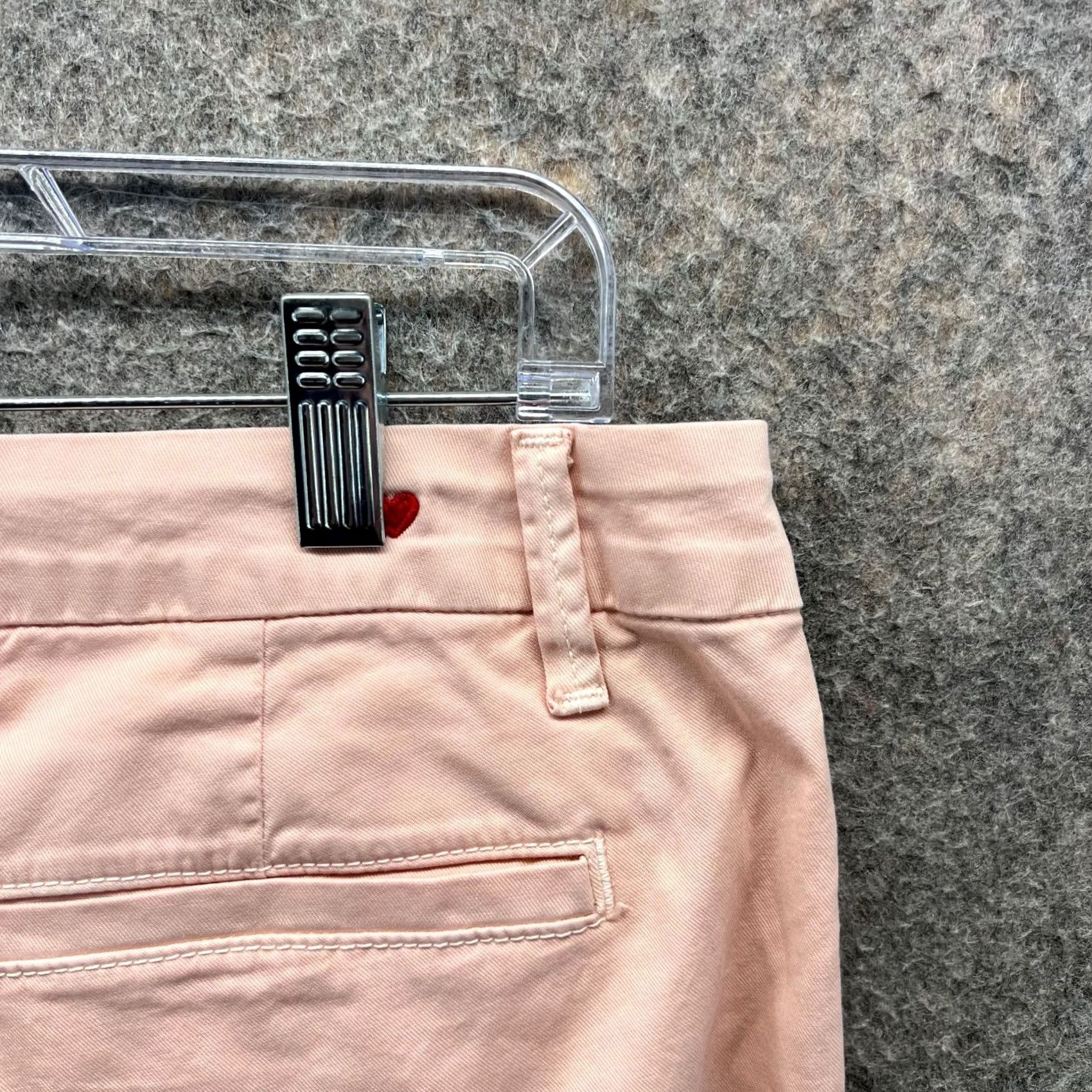 Sundry VINTAGE Sundry Pants Womens 27 Pink Chino Flat Front High Rise Cotton Preppy Regular Straight Menacing No Size 27" / US 4 / IT 40 - 6 Thumbnail