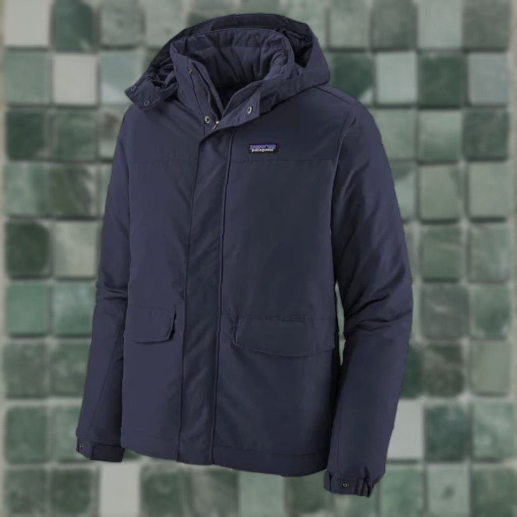 Patagonia Patagonia Isthmus Jacket Men 2XL Navy Blue Full Zip Hooded Pockets Wind-Resistant Water-Resistant Lined Polyester Insulated Hiking Outdoor Parka Size US XXL / EU 58 / 5 - 1 Thumbnail