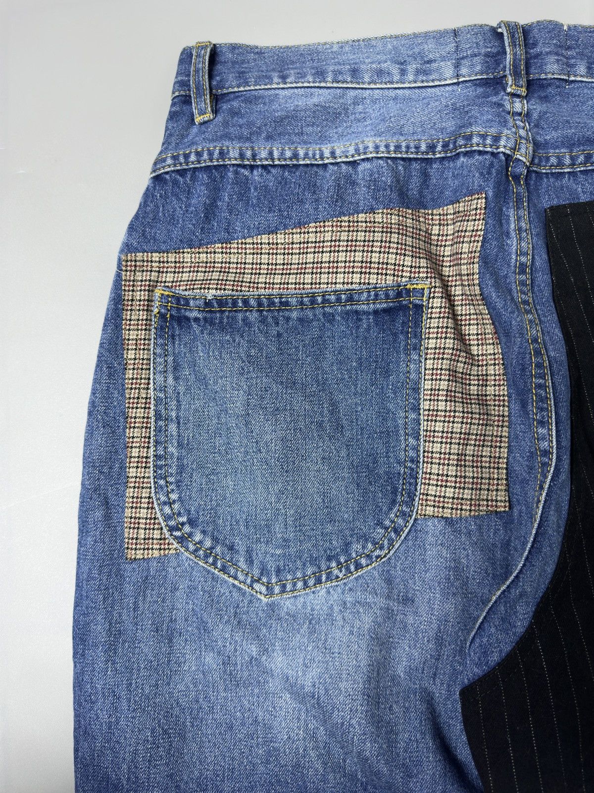 Comme des Garcons × Junya Watanabe CDG - JUNYA WATANABE — DENIM PATCHWORK JEANS Size US 32 / EU 48 - 19 Thumbnail