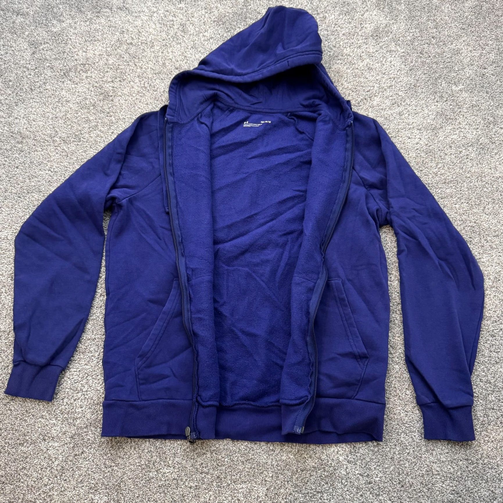 Under Armour Under Armour Hoodie Full Zip Loose Fit Sweatshirt 1357111 Athletic Blue Medium Mens Size US M / EU 48-50 / 2 - 3 Thumbnail