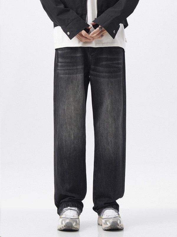 Japanese Brand American distressed retro straight leg wide-leg jeans Size US 32 / EU 48 - 1 Thumbnail