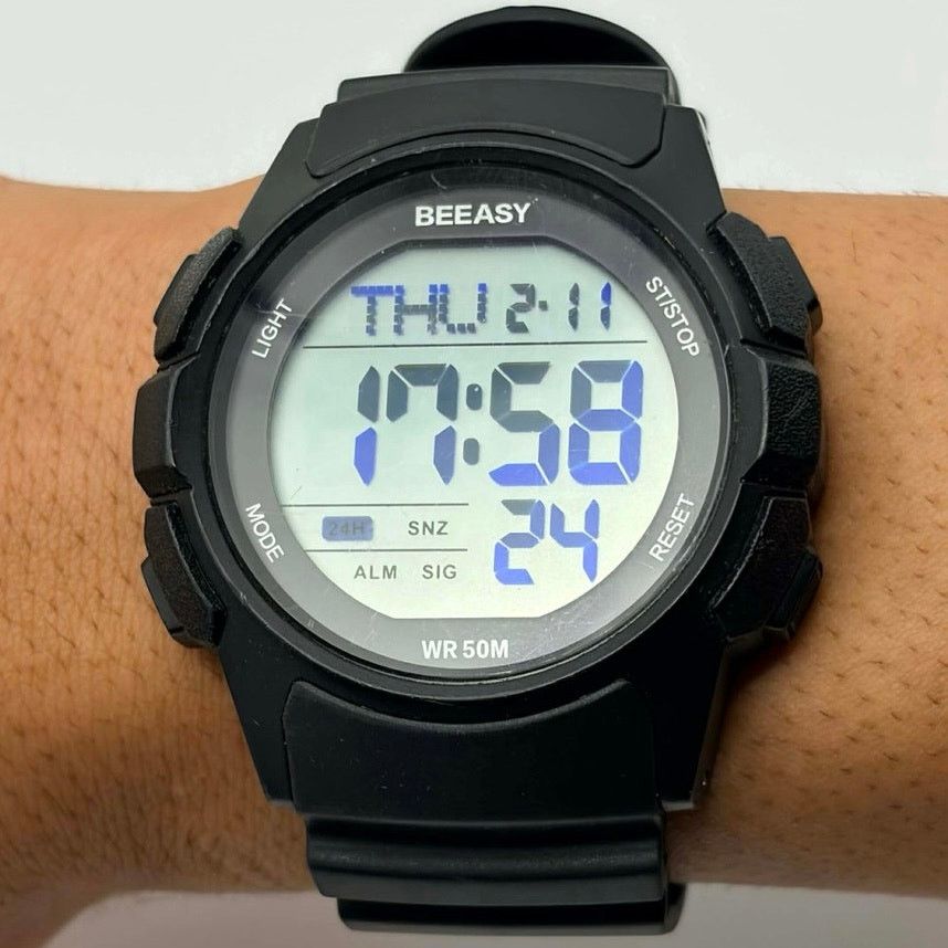 Other Black Beeasy Digital Men’s Watch Size ONE SIZE - 1 Thumbnail