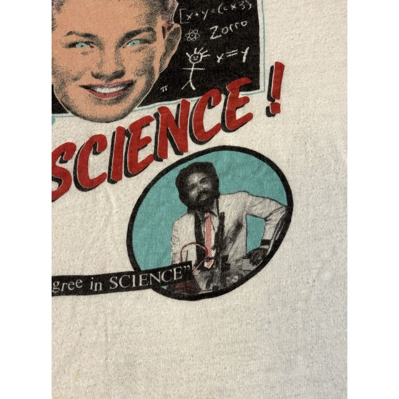 Hanes VINTAGE Ask Dr. Science T Shirt S 80s Punk Masters Degree Science White Hanes Mens Size US S / EU 44-46 / 1 - 4 Thumbnail