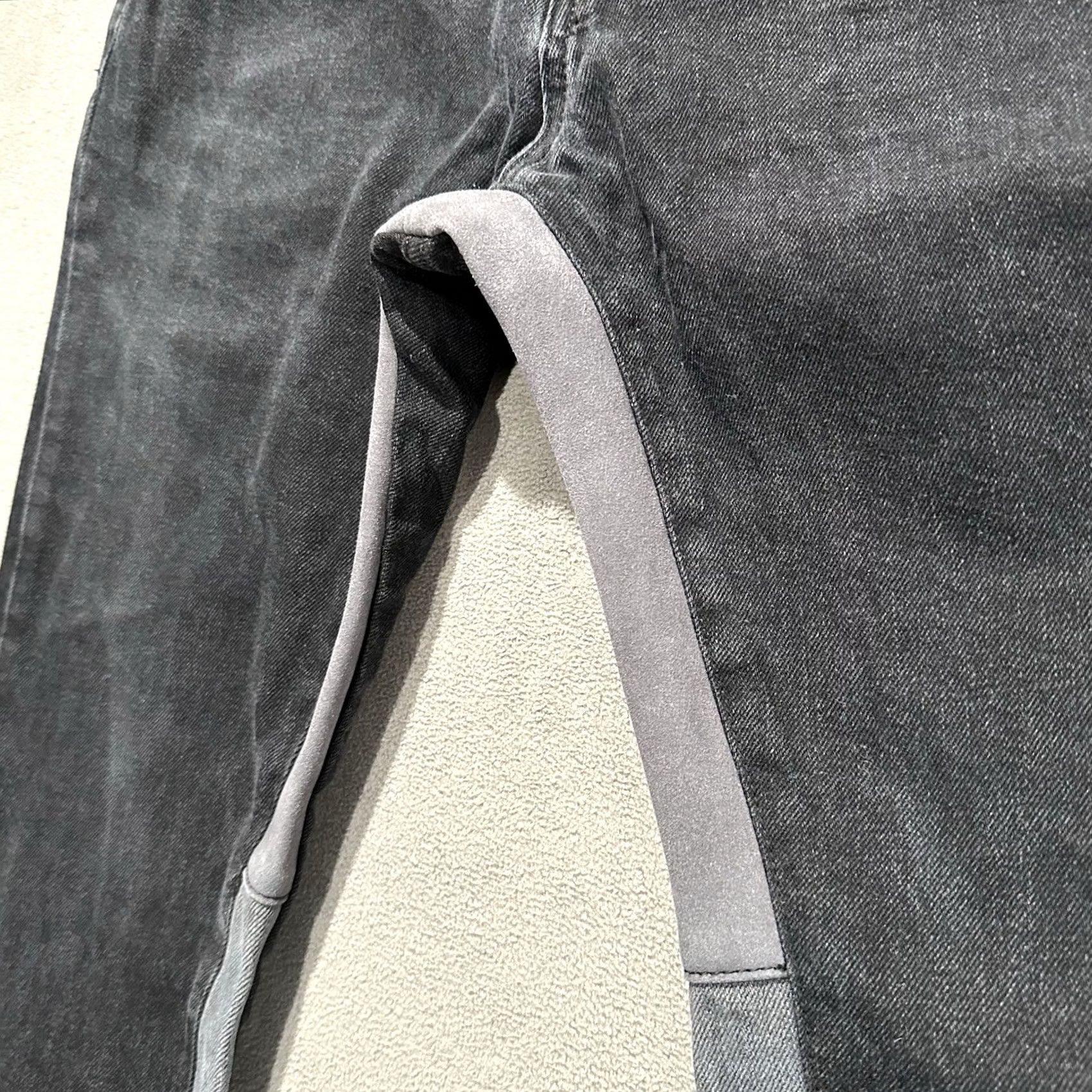 MNML EUC MNML Jeans Men 32x31 Black Denim Slim Fit Wide Leg Straight Knit Casual Size US 32 / EU 48 - 7 Thumbnail