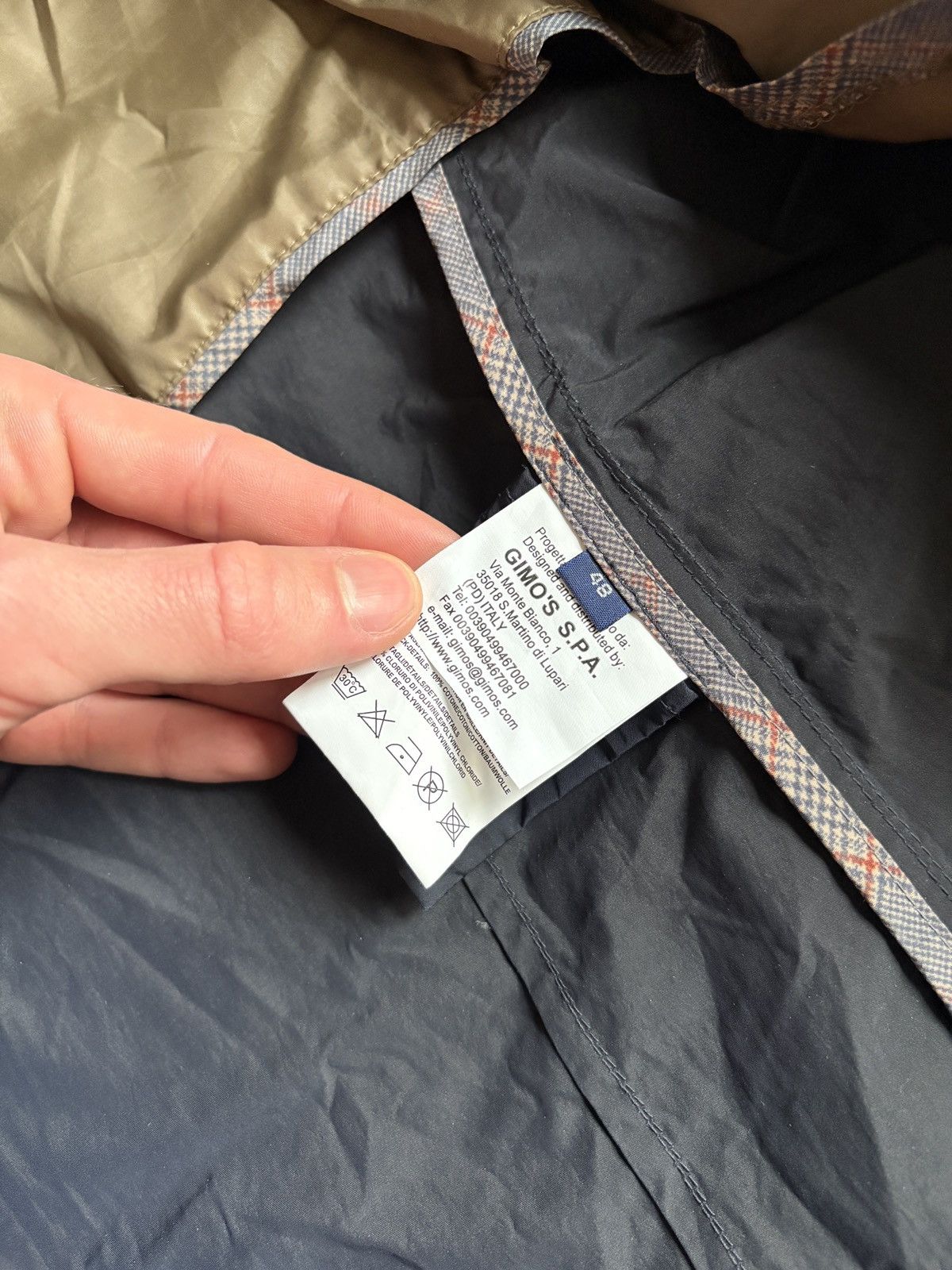 Gimo's Gimo's Men's Light Multi Pocket Italian Designer Jacket Size US M / EU 48-50 / 2 - 9 Thumbnail