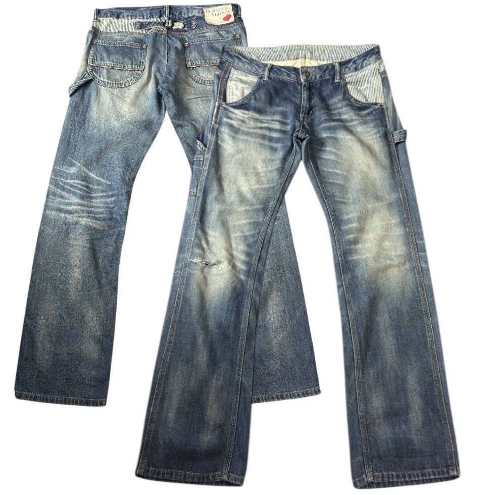 14th Addiction Japanese Vintage 90s HR Market Dungaree Pants Streetwear Size US 32 / EU 48 - 1 Thumbnail