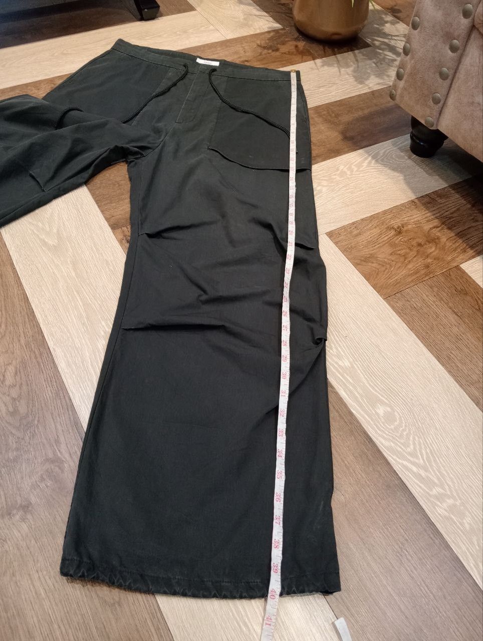 Attachment JAPANESE ATTACHMENT FEMMENT FADED BLACK WIDE BAGGY PANTS Size US 33 - 15 Thumbnail