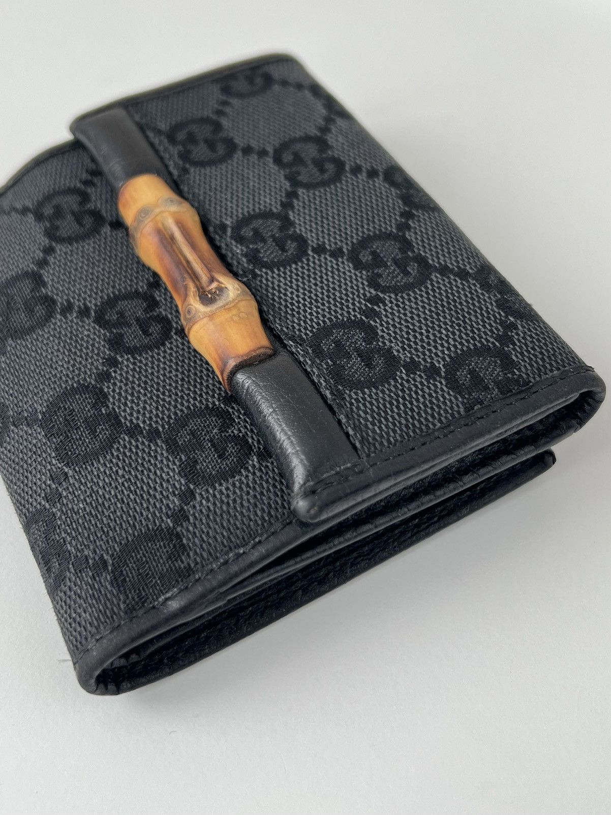 Gucci Gucci GG Monogram Bamboo Canvas/Leather Wallet Size ONE SIZE - 2 Thumbnail