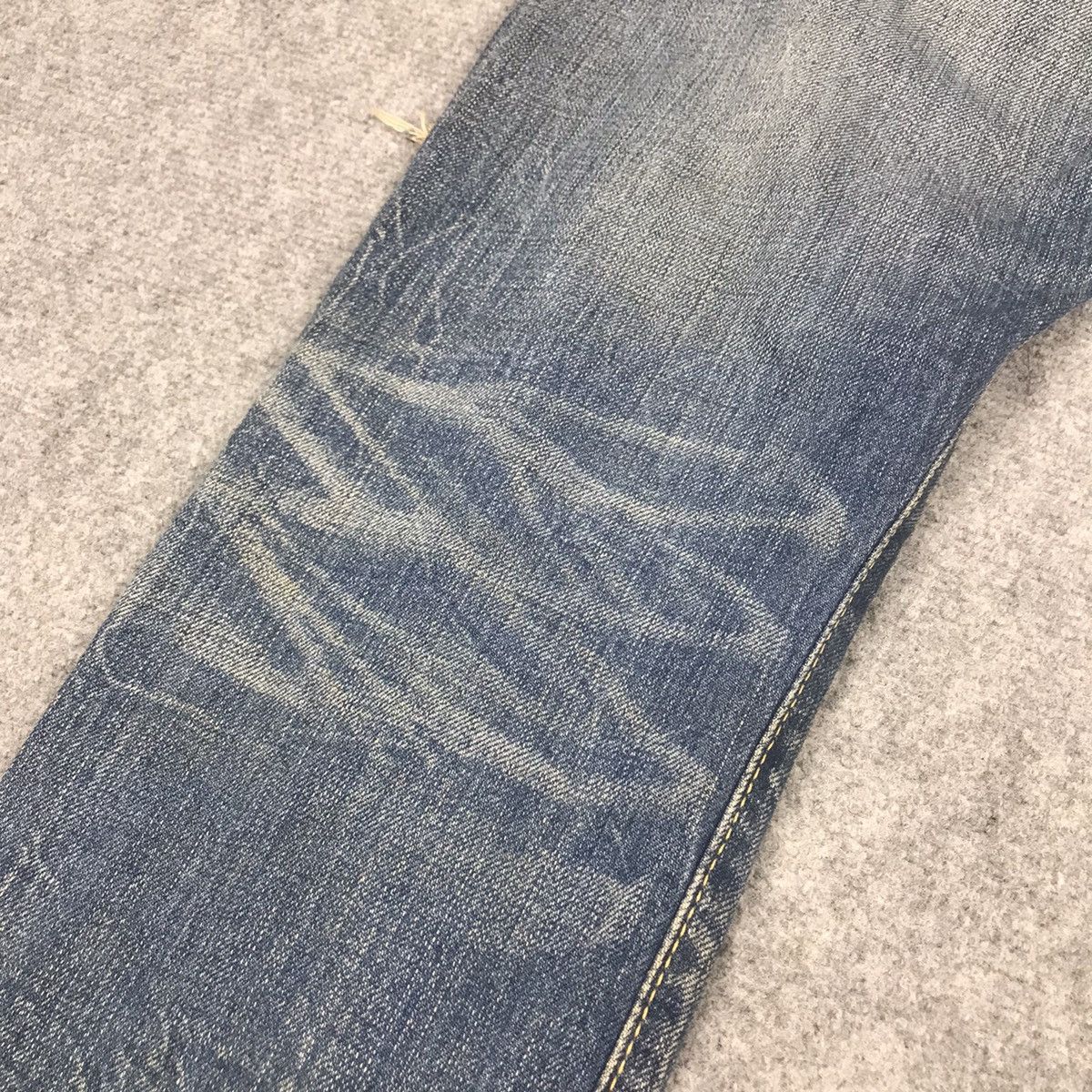 Japanese Brand RIPPED DISTRESSED EDWIN BLUE TRIP DENIM PANTS 145 Size US 28 / EU 44 - 12 Thumbnail