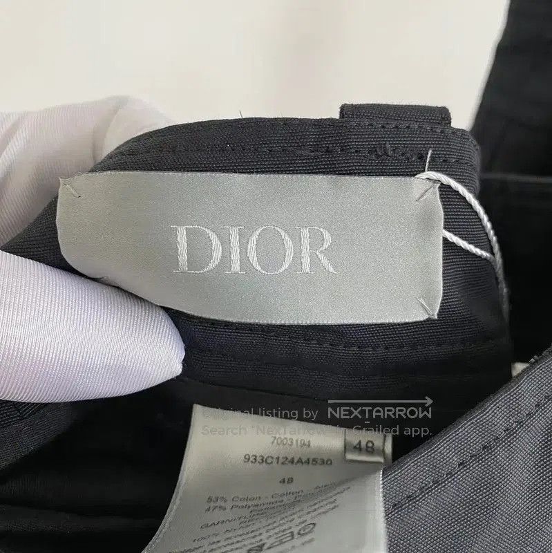 Dior Dior Black Cotton Casual Pants for Women . Size 23" - 6 Thumbnail
