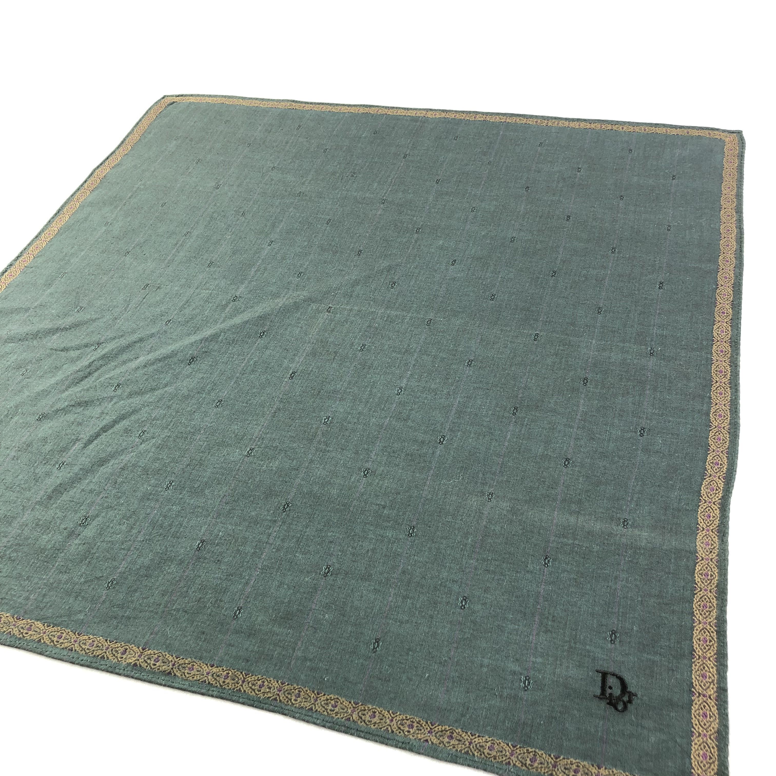 Christian Dior Monsieur Christian Dior Handkerchief Neckerchief Bandana H2098 Size ONE SIZE - 3 Thumbnail