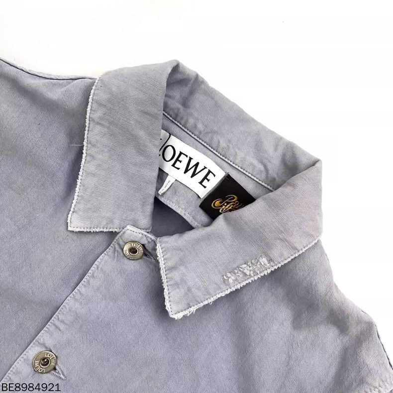 Loewe LOEWE Colorful denim single row button long sleeve shirt c Size US M / EU 48-50 / 2 - 3 Thumbnail
