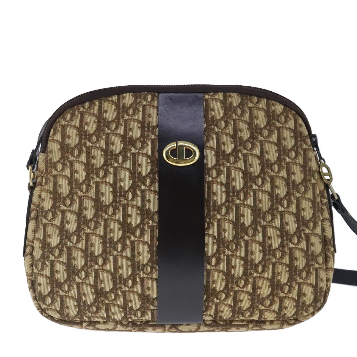Dior Trotteur Beige Canvas Shoulder Bag (Pre-Owned) Size ONE SIZE - 1 Thumbnail