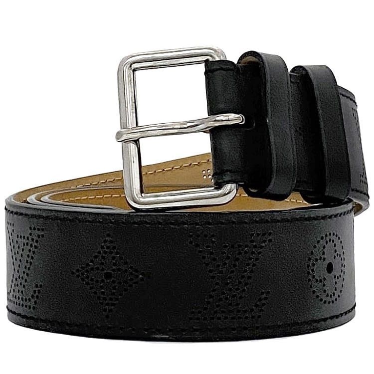 Louis Vuitton LOUIS VUITTON Belt Black Leather Size ONE SIZE - 1 Thumbnail