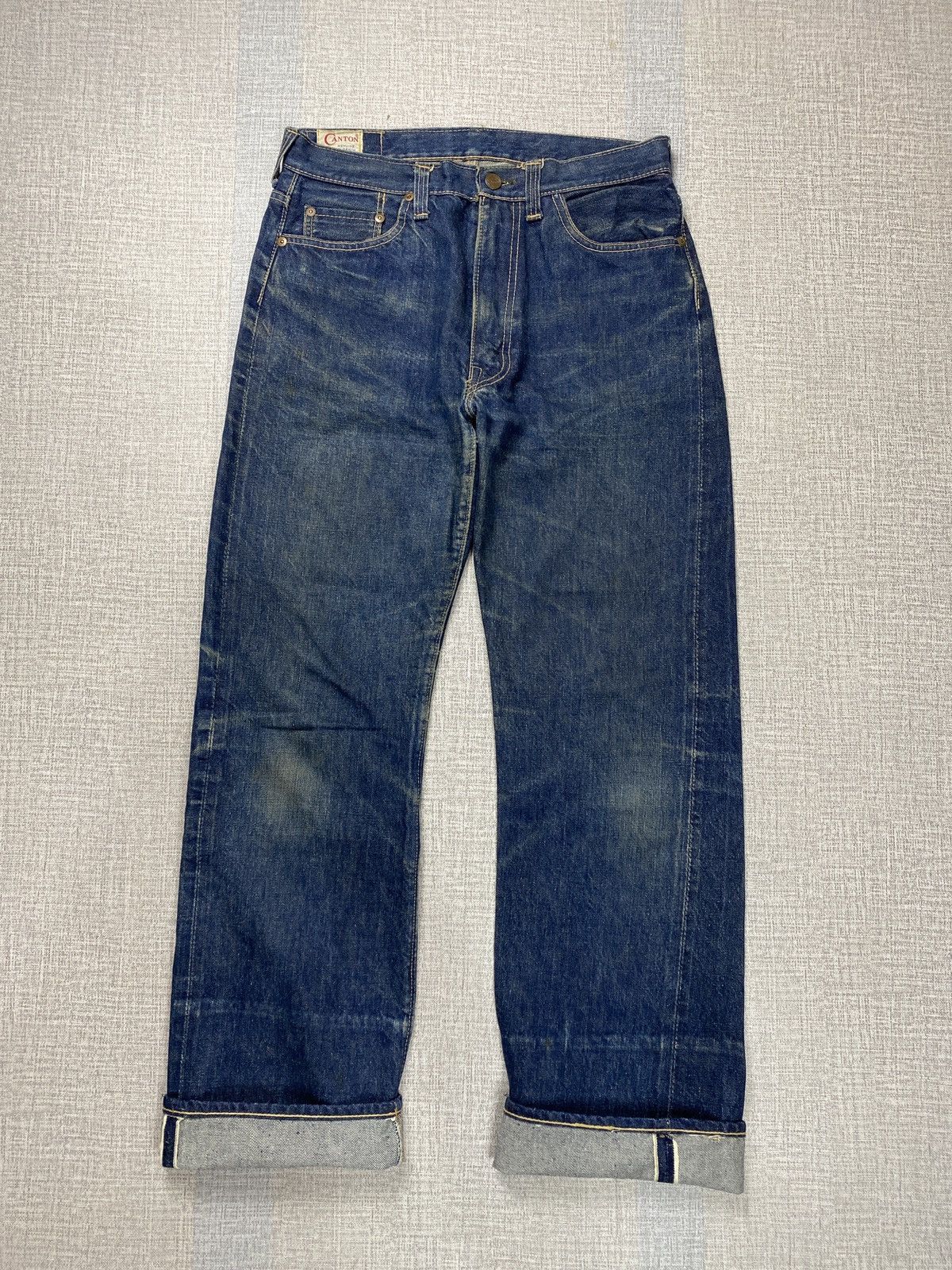 Japanese Brand × Vintage Vintage Canton Selvedge Jeans 60’s Size US 31 - 1 Thumbnail