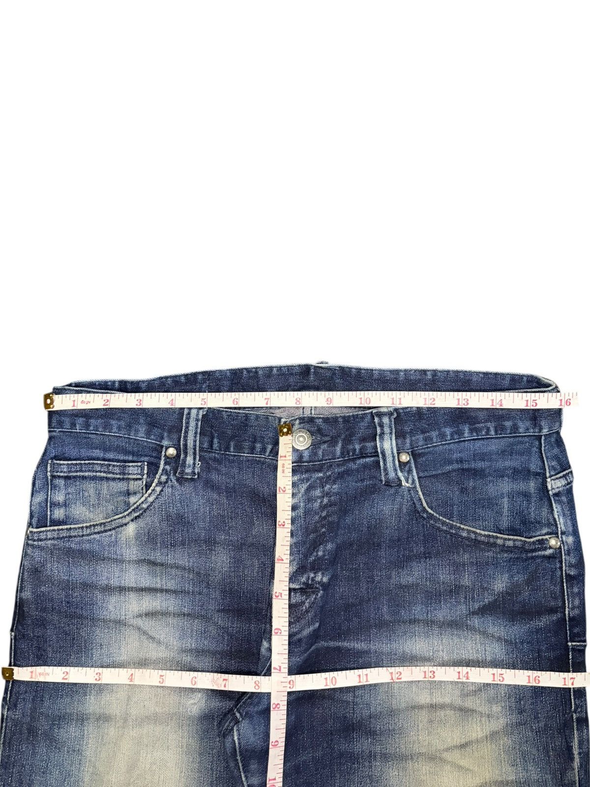 Tornado Mart Vintage Tornado Mart Rusty Wash Distress Flare Jeans Size US 32 / EU 48 - 6 Thumbnail