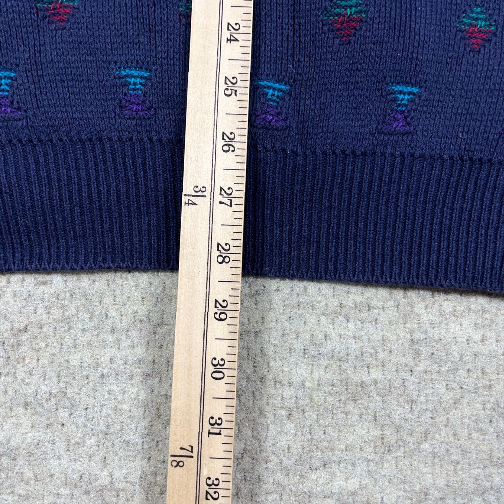 Vintage VINTAGE Isle Of Cotton Cardigan Sweater Men Large Blue Geometric Grandpa USA Cardigan Knit: 90s Modern Preppy American 80s Size US L / EU 52-54 / 3 - 7 Thumbnail