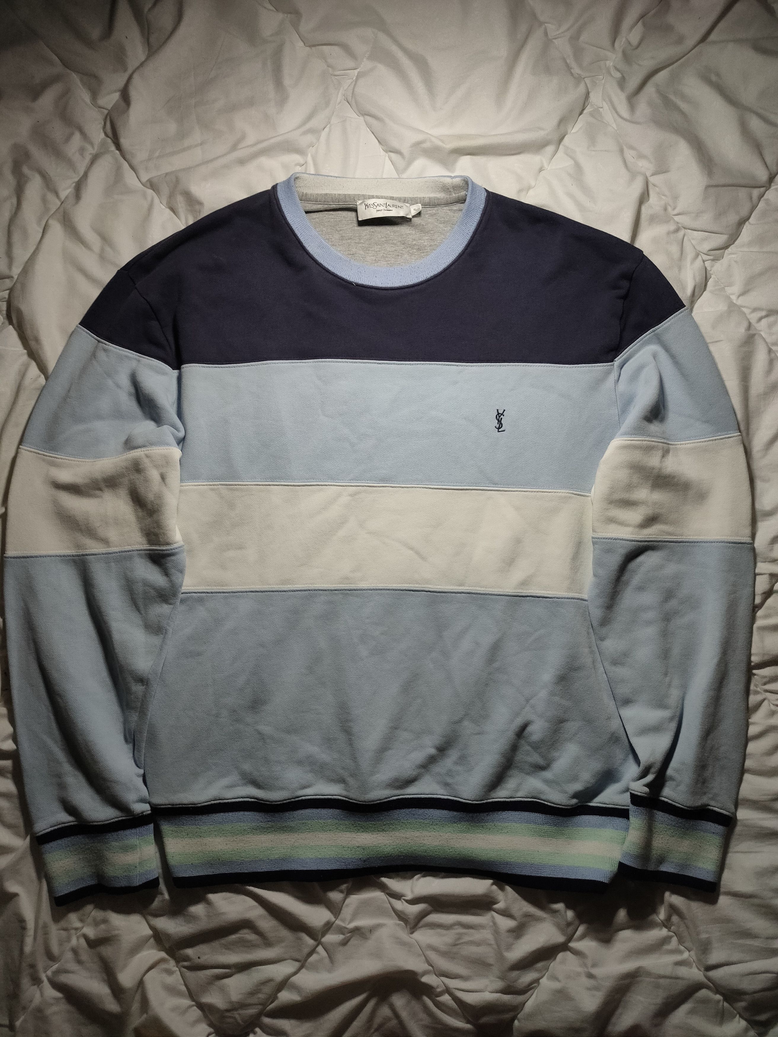 Yves Saint Laurent Vintage 1990s YSL Boxy Sweatshirt Yves Saint Laurent Size XL Size US XL / EU 56 / 4 - 1 Thumbnail