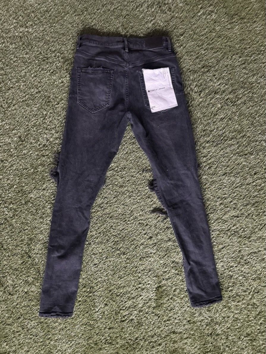Purple Brand P002 Black Blowout Purple Brand Jeans Size US 30 / EU 46 - 2 Thumbnail